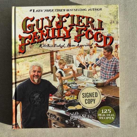 Other - Guy Fieri Family Food Cookbook - Signed Edition
